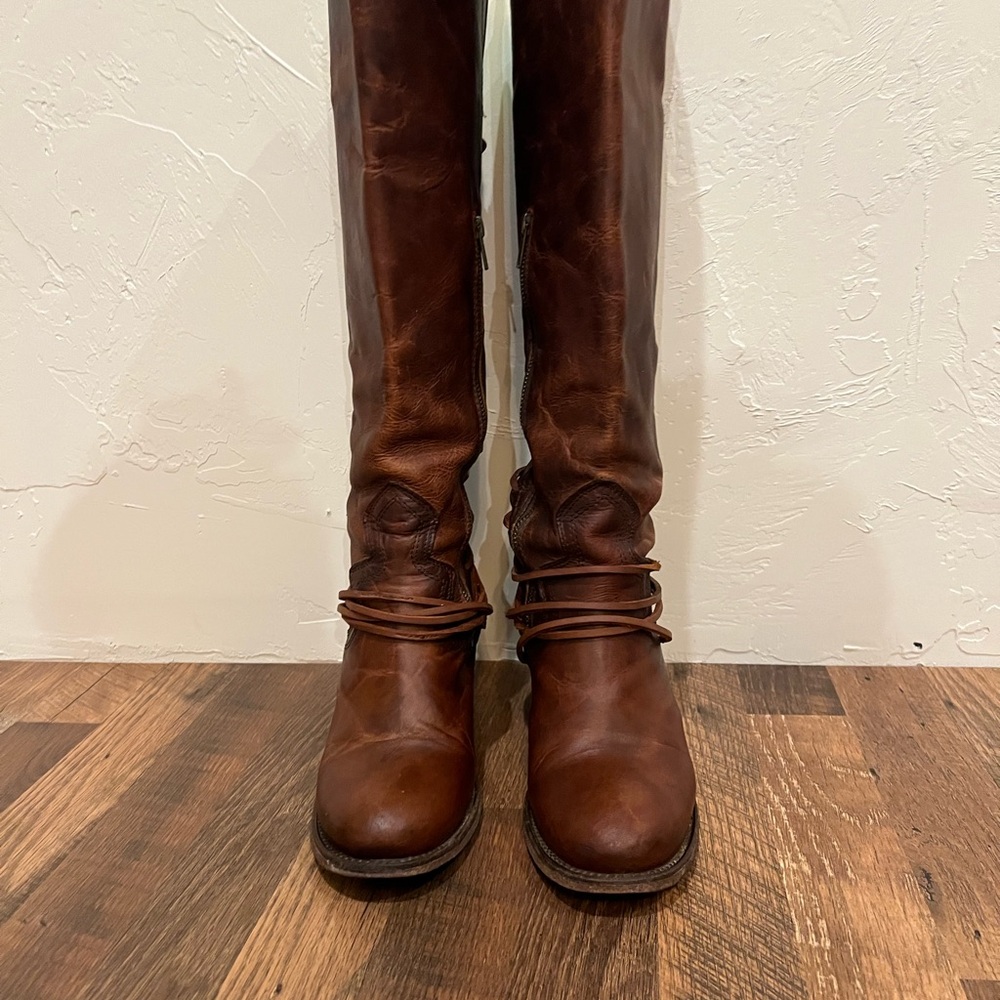 Freebird Brown Heeled Boots